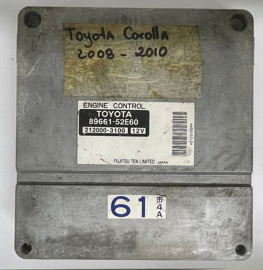 Toyota Corolla (2008, 2009, 2010) 89661-52E60 61